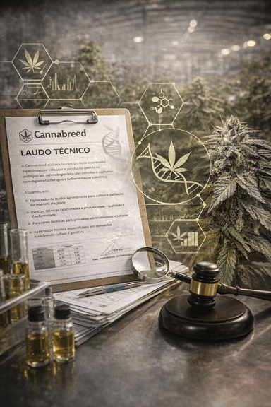 Estufa de cultivo de Cannabis em conformidade regulatória